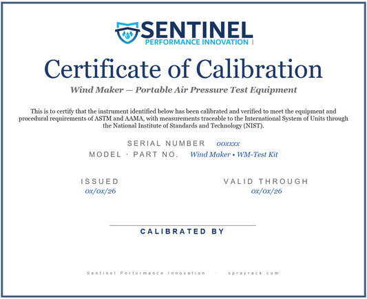 Wind Maker Calibration Service